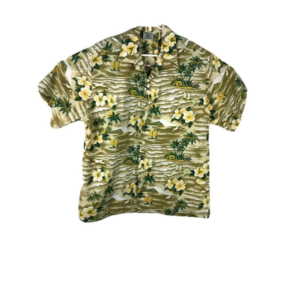 Hana Fashion Mens Hawaiian Short Sleeve Shirt Made in Hawaii A14